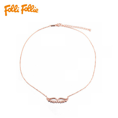 

Г-жа Folli Follie Folli Follie SILVER WING УГЛА серии розового золота крылья ангела ожерелье 3N16S048RC