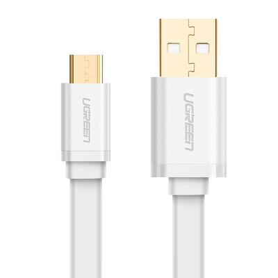 

UGREEN зарядка с линией / линия передачи данных / Micro USB кабель для зарядки 0,5м Белый - плоская линия