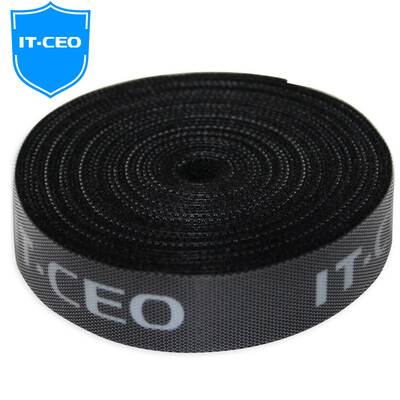 

IT-директор V727-5 свободного урожай Velcro ремешок кабель галстук ремень галстук луч линия организатор компьютер отделку с оснасткой кнопки фиксатора лентой около 5 метров черной