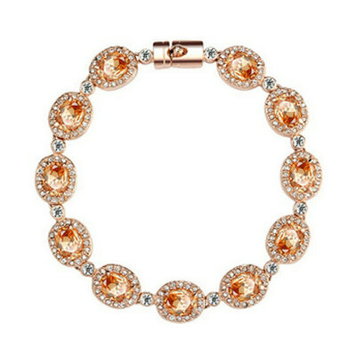 

Yoursfs@ Luxury Fashion Bracelet for Women Big Teardrop Clear Cubic Zircon Crystal Wedding Jewelry For Female Gift
