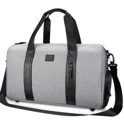 

Семь волков (SEPTWOLVES) сумки для мужчин и женщин моды сумки большой емкости портативных мешок путешествия короткий серый B0803362-131