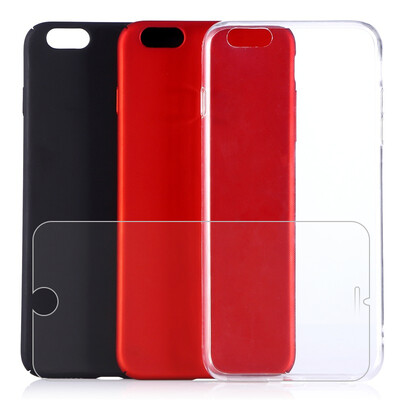 

Семья из четырех мобильных телефонов мембраны оболочки [Apple] dostyle 6Plus / 6с Плюс телефон оболочки iPhone6Plus / 6sPlus телефон оболочки твердой оболочки защитный рукав красный черный TPU прозрачная оболочка Apple, 6plus / 6splus стали фильм