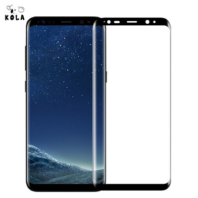 

KOLA Samsung S8 закаленная пленка 3D поверхность полноэкранная пленка защитная пленка для SAMSUNG Galaxy S8 черный