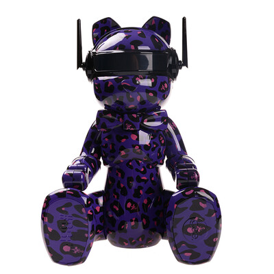 

1200M двойной полюс медведь #BBF маршрутизации беспроводных интеллектуальных анти-руб Router (фиолетовый)