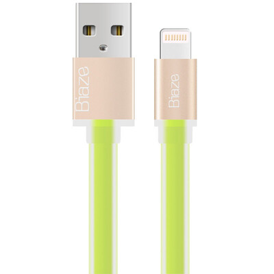 

BIAZE Apple 876 data cable 1 m green mobile phone charger line power cord iPhone5 6s 7 Plus 8 X new iPad Air Mini2 34