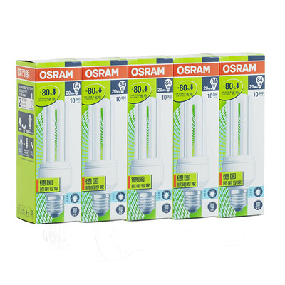 

OSRAM OSRAM T3 Standard Energy Saving Lamp 20W Warm White E27 Five Pack
