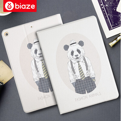 

BIAZE Apple iPad Mini3 Case Mini2 Leather Case mini1 Case Intelligent Hibernation Cartoon Series Panda