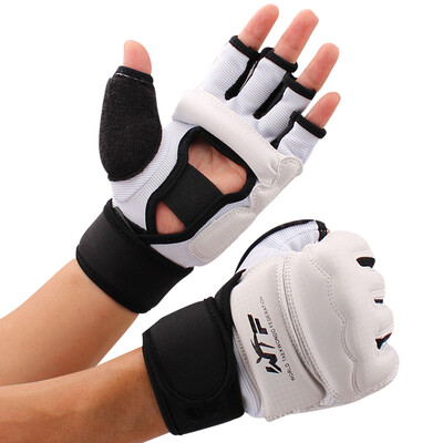 

Борьба с таэквондо Перчатки с половину пальца Пальцы для детей Взрослые Санда Боевые рукавицы из песочной сумки Тхэквондо-боевые рукавицы Назад M Код