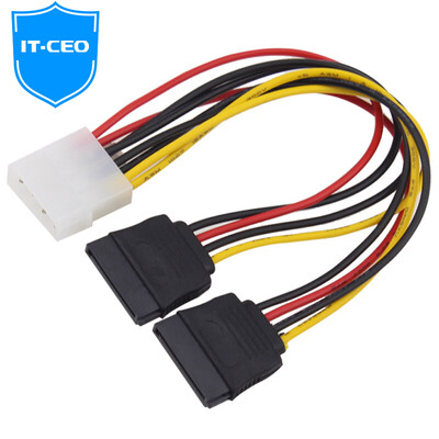 

IT-CEO V08SI-2 D-type 4-pin для SATA последовательного жесткого диска одна две линии электропередачи 1 минута 2 IDE для SATA 4-контактный переключатель 15pin 0,2 метра