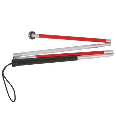 

Youkide bearing foldable blinds cane UKD-2357B aluminum alloy with two-color reflective fluorescent paper folding folding cane