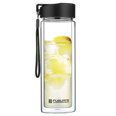 

Fu Guang double explosion-proof heat-resistant large-capacity glass 420ml black