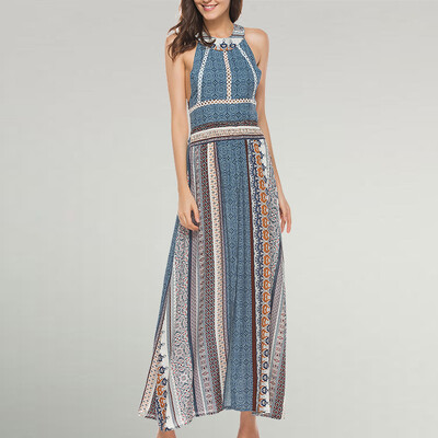 

Ladies of Bohemian style wear long skirt dresses with long skirts in summer