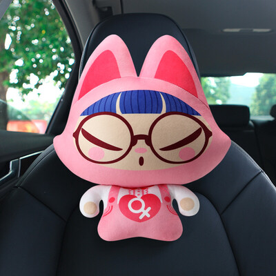 

Потяните автомобиль (ZhuaiMao) автомобиль подголовник с шеей подушки очки женщин M14-QCT-006 одного розового