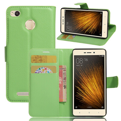 

GANGXUN Xiaomi Redmi 3X Case High Quality PU Leather Flip Cover Kickstand Anti-shock Wallet Case for Xiaomi Redmi 3X