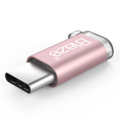 

BIAZE Micro USB для адаптера Type-C Эндрюс поддерживает линию передачи данных Huawei P9 / mate9 / слава V8 / музыка как 1S2 / просо 4C ZT8 розовое золото