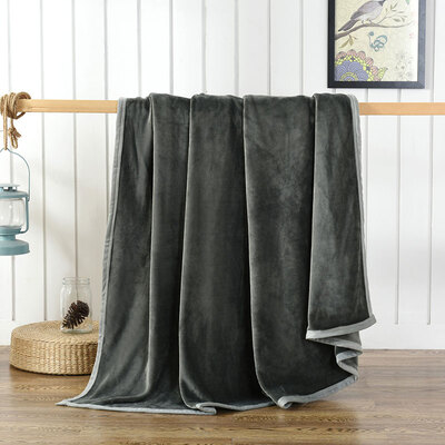 

Yingxin textile mink velvet leisure blanket padded coral fleece blanket nap air-conditioned blanket flannel blanket towel khaki 200 230cm