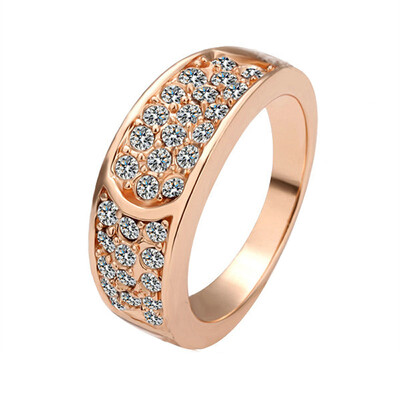 

Yoursfs@ Trendy Round Rings For Women Zinc Alloy Multicolor Crystal Wedding Engagement Ring Jewelry R065