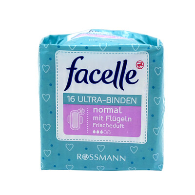

Farex facelle ultra-thin series of 3 drops of cotton material ultra-thin fresh wing sanitary napkins 230mm 16 Imported from Germany