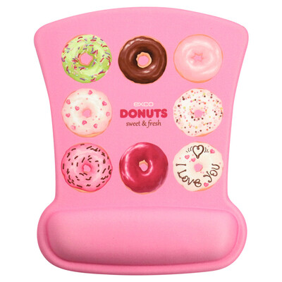 

Should be cool cool EXCO memory cotton art wrist mouse pad cute cartoon home office wrist pad cloth non-slip mouse pad MSP011 donut