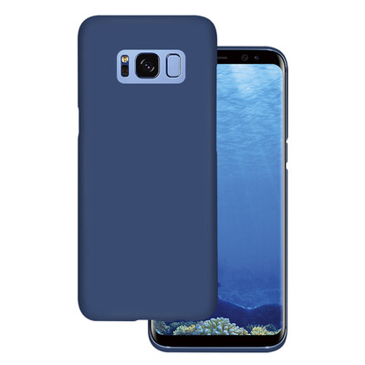 

YOMO Samsung S8 мобильный телефон чехол защитная крышка кожа чувство полный пакет защита края твердая оболочка темно-синий