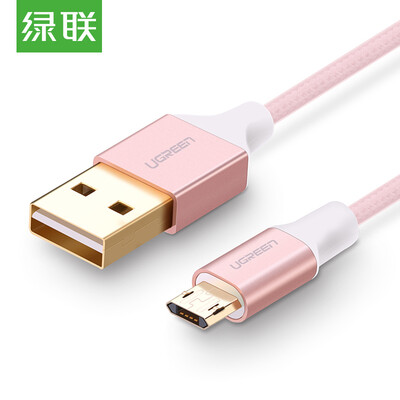 

Andrews интерполированное зеленый с положительной и отрицательной линии данных 2A Micro USB кабель для зарядки телефона двойной односторонней поддержки для быстрого заряда источника линии 2 м 30857 Samsung Huawei проса розового золота