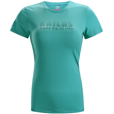 

Kailas Kailas round neck T-shirt Slim net taste quick-drying cotton sense of short-sleeved female models green blue S