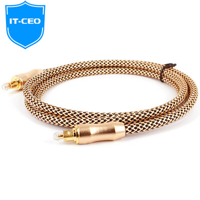 

IT-CEO V08QQ-2 high-fidelity square digital fiber optic cable multi-channel audio cable Optical sound card power amplifier cable 5.1 sound / surround sound 2 meters
