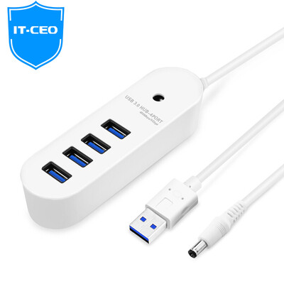 

IT-CEO 4 USB3.0 сплиттер высокоскоростное расширение перетаскивания более четырех интерфейсов конвертер ноутбук настольный компьютер HUB концентратор 0,9 метра белый W530S
