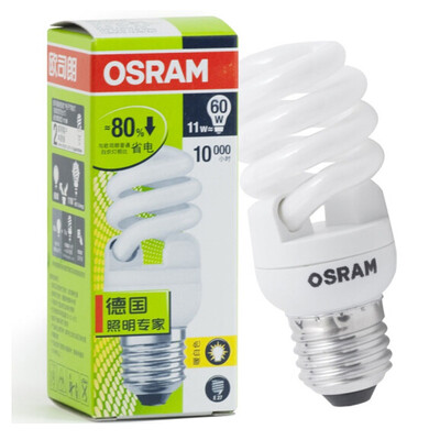 

Супермаркет] [Jingdong OSRAM OSRAM Т2 полная спираль 11W дневного света энергосберегающие лампы E27