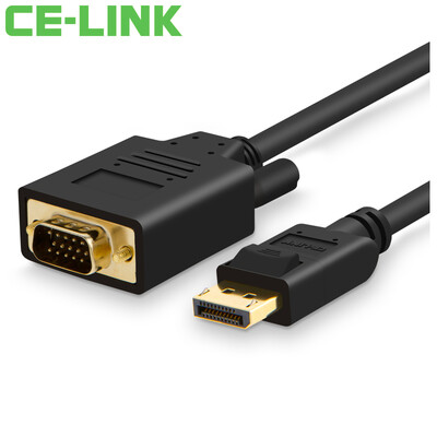 

CE-LINK DP to VGA HD cable 3 meters 12 version DP to VGA cable conversion cable HD TV monitor projector line 1601