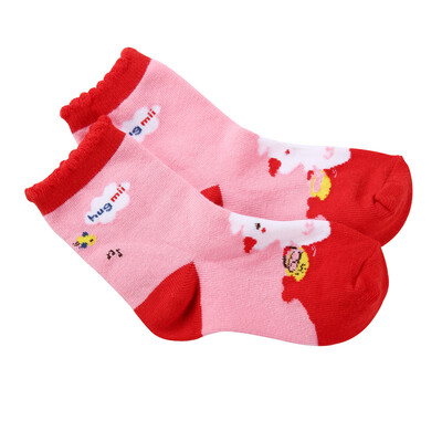 

Hugmii childrens cotton socks gift socks 01DGA660 color random delivery