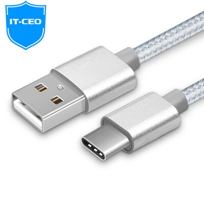 

IT-CEO USB31 Type-C to USB20 Andrews phone charging line 05 meters data cable silver support music millet 5 Meizu PRO6 ZUK Y1TYPE-B1