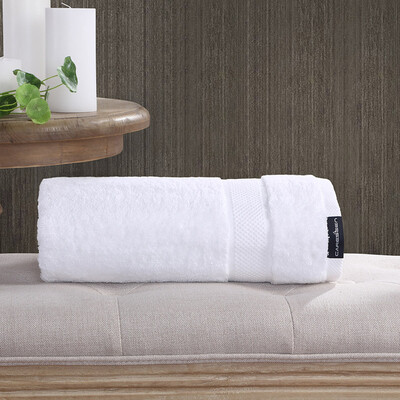 

Kangerxin five-star hotel cotton thick bath towel cotton absorbent unisex white 650g 14080cm