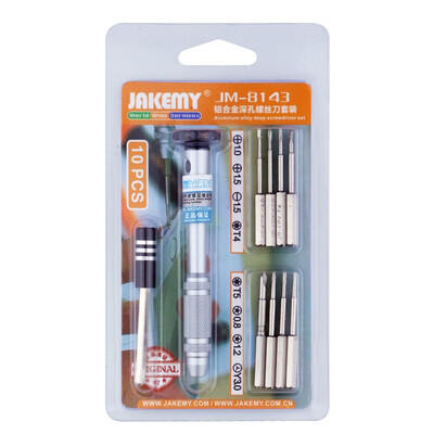 

Multifunctional Aluminium Alloy Screwdriver Tools Kit 10-In-1 JM-8143 JAKEMY