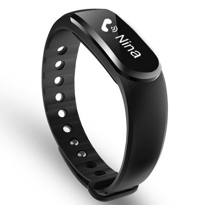 

Action Hands Pom Heart Bracelet Smart Bracelet Sport Bracelet Smart Sports Recognition Sleep Monitor Step Call Reminder Waterproof Simple Black