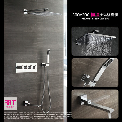 

HIDEEP thermastatic shower set rain shower mixer