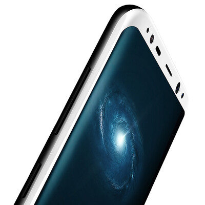 

Baseus steel film 3D surface full-screen coverage of mobile phone glass film for Samsung Galaxy S8 plus white