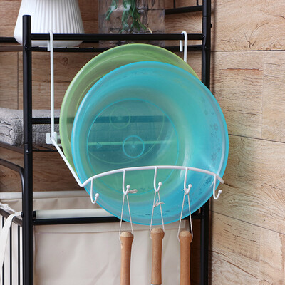

Ou Runzhe bathroom hanging washbasin towel storage rack foldable basin