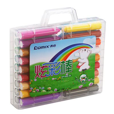 

COMIX 36 colors washable colorful stickscrayon children stationery painting material OP1006-36