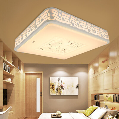 

Jingdong Supermarket Foshan Lighting FSL LED remote control living room ceiling lamp modern fashion square stepless dimming 90w piano 35020