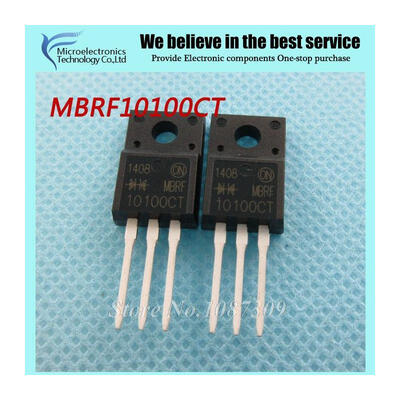 

10pcs free shipping MBRF10100CT 10100CT MBRF10100 Schottky & Rectifiers 10 Amp 100 Volt Dual TO-220F new original
