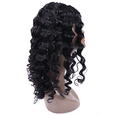 

Lace Front Human Hair Wigs With Baby Hair half Lace Wig Brazilian half Lace Human Hair Wigs for Black Women loose wave
