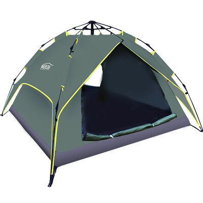 

Easy Tour automatic outdoor tent self-driving tour equipment multi-speed open three-person leisure 3-4 people multi-person camping tent army green