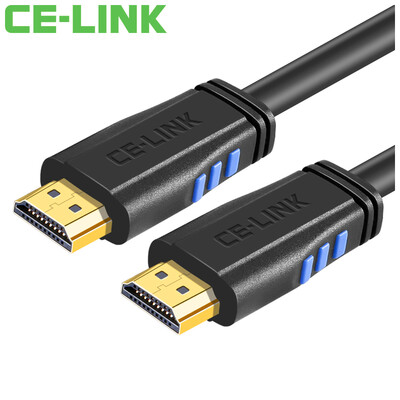 

CE-LINK Кабель HDMI 5 метров цифровой высокой четкости линии версии 2.0 компьютер HDTV монитор проектор линии поддержки 3D4K * 2K 24K позолоченный черный 1812