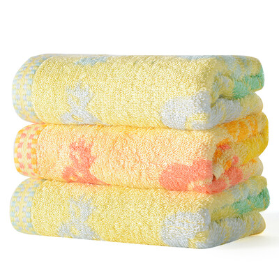 

Chinese knot ZHONGGUOJIE towel home textile bamboo fiber cartoon candy jacquard children towel 2 strips 45g strip 2448cm