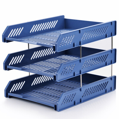 

Guangbo GuangBo thick three-tier file data frame file rack office supplies random WJK9226