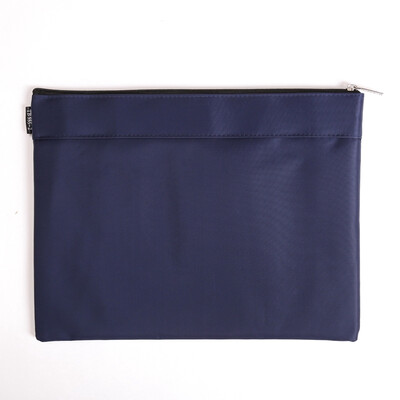 

TRNFA) TB-555-2 Oxford Canvas Bag File Bag Briefcase Built-in Handbag Zipper Information Thickening Pulling Bag Training Storage Bag Clip Cotton Conference Bag