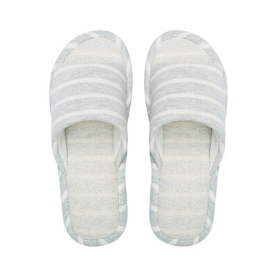 

Jingdong supermarket Hommy couple home Qiao cotton slippers soft floor wood floor slippers female light gray 39-40 HM1715