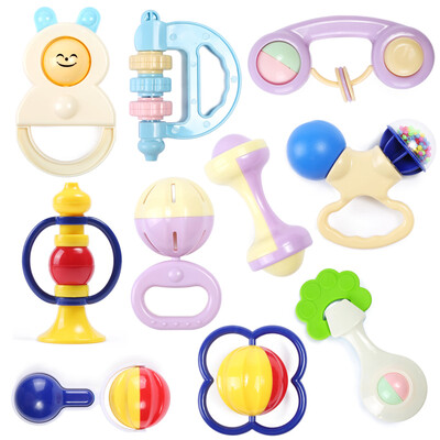 

Мама и папа (babamama) погремушки детские погремушки кровать колокол новорожденного ребенка раннего детства образовательных GUTTA 10 комплектов Подарочный набор B1006