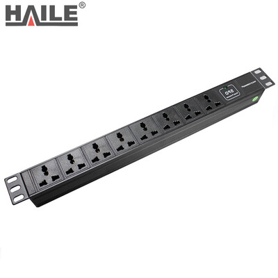 

Haile D3100-16A8-G Industrial 16A8 Position 250V Cabinet PDU Power Socket Board Lightning Surge Terminal Block Strip Patch Panel 4000W2 Meter